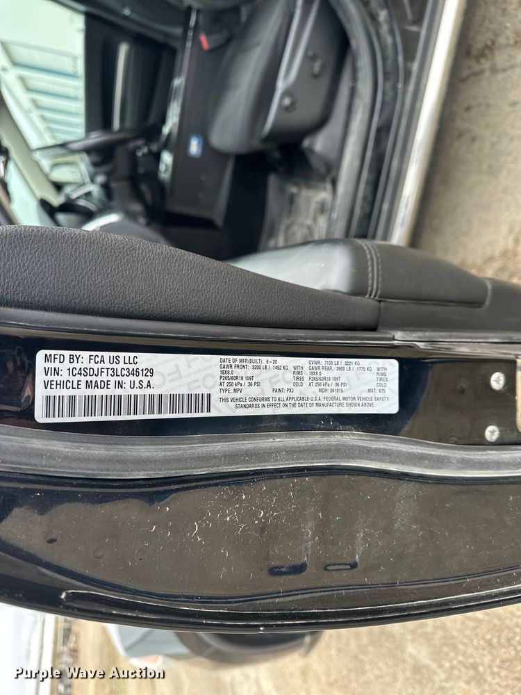 image for item DV0861 2020 Dodge Durango SSV SUV