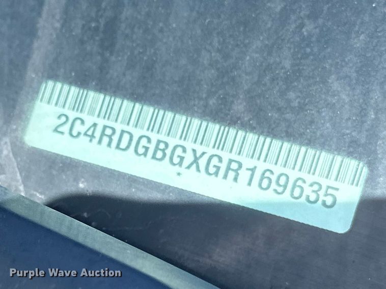 image for item DV0863 2016 Dodge Grand Caravan van