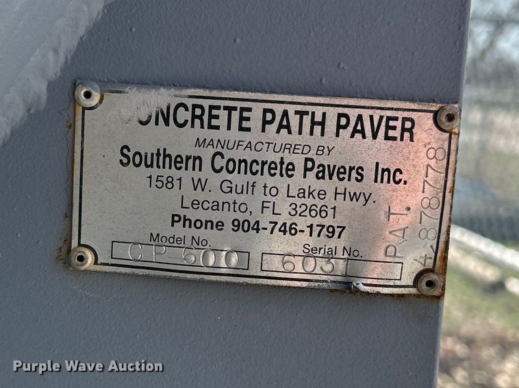 image for item DV0874 Southern Concrete Pavers CP500 concrete path paver