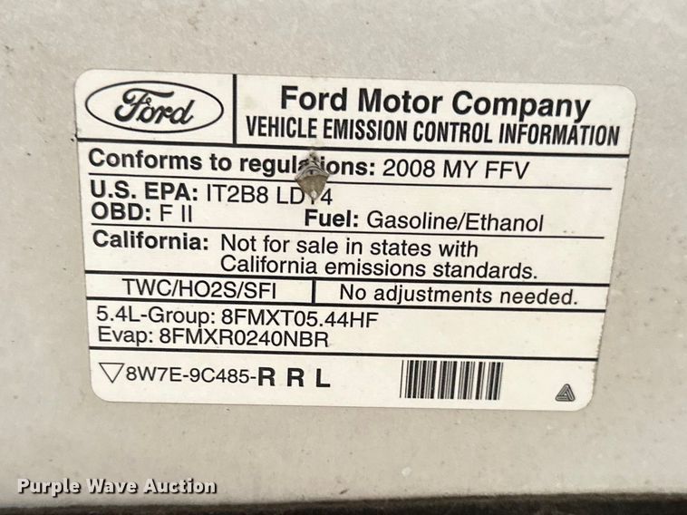 image for item DV0889 2008 Ford F150 Ext. Cab pickup truck