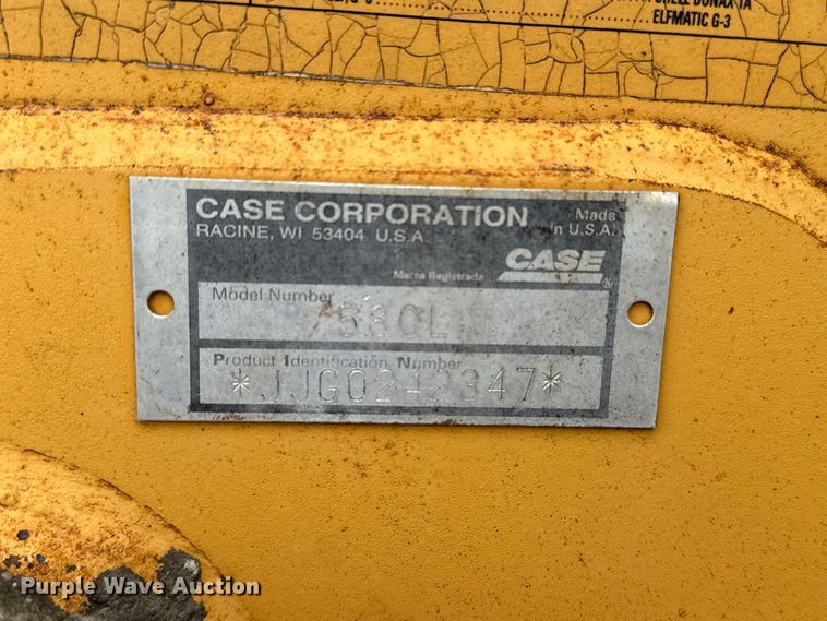 image for item DV0893 1998 Case 580L Series 2 backhoe