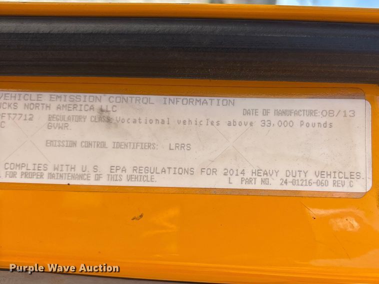 image for item DY0406 2014 Western Star 4700 SB dump truck