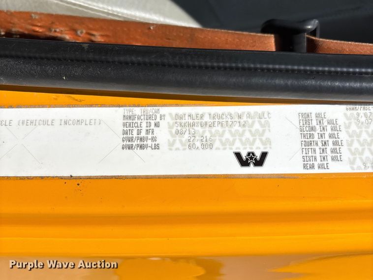 image for item DY0406 2014 Western Star 4700 SB dump truck