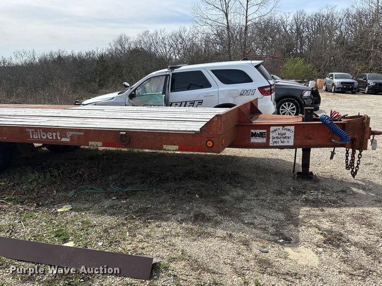 image for item DY0411 1995 Talbert equipment trailer