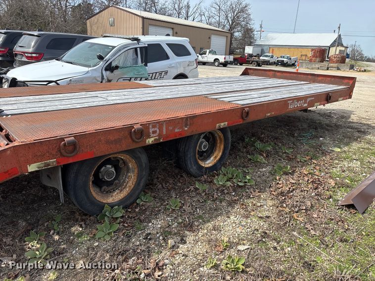 image for item DY0411 1995 Talbert equipment trailer