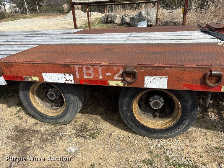 image for item DY0411 1995 Talbert equipment trailer