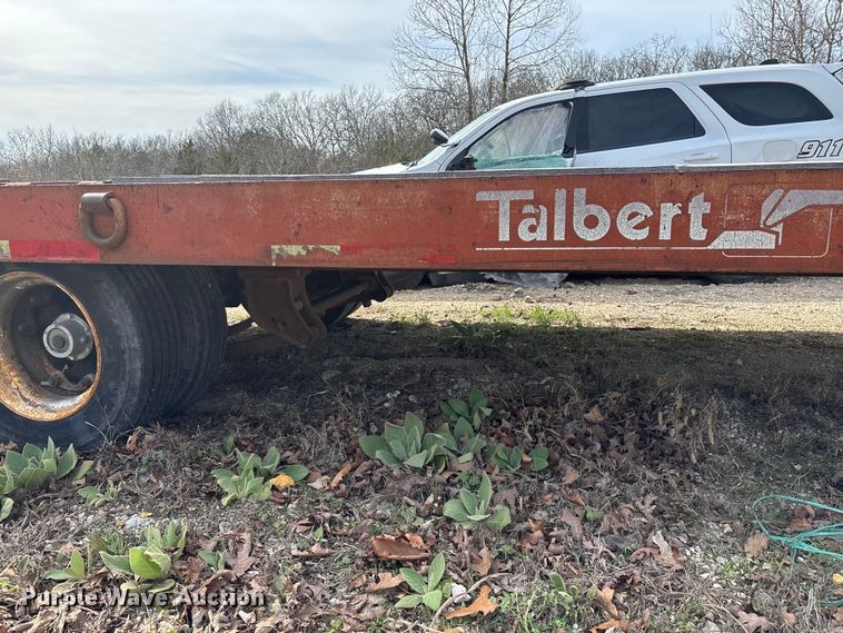 image for item DY0411 1995 Talbert equipment trailer