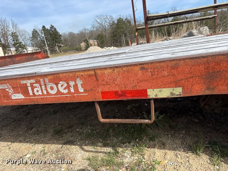 image for item DY0411 1995 Talbert equipment trailer
