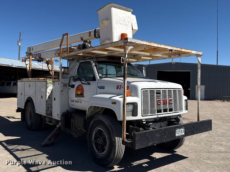 image for item DZ5337 1991 GMC TopKick C6500 forestry bucket truck
