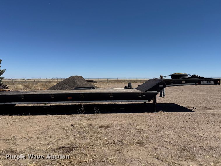 image for item DZ5340 2002 Load King HFT70 drop deck hydraulic tail equipment trailer