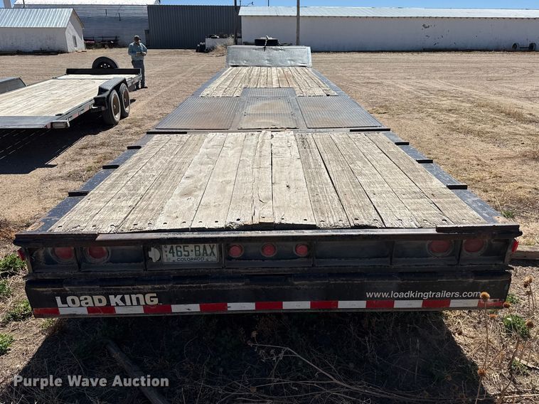 image for item DZ5340 2002 Load King HFT70 drop deck hydraulic tail equipment trailer