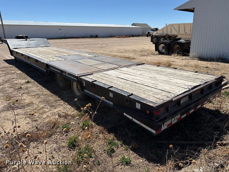 image for item DZ5340 2002 Load King HFT70 drop deck hydraulic tail equipment trailer