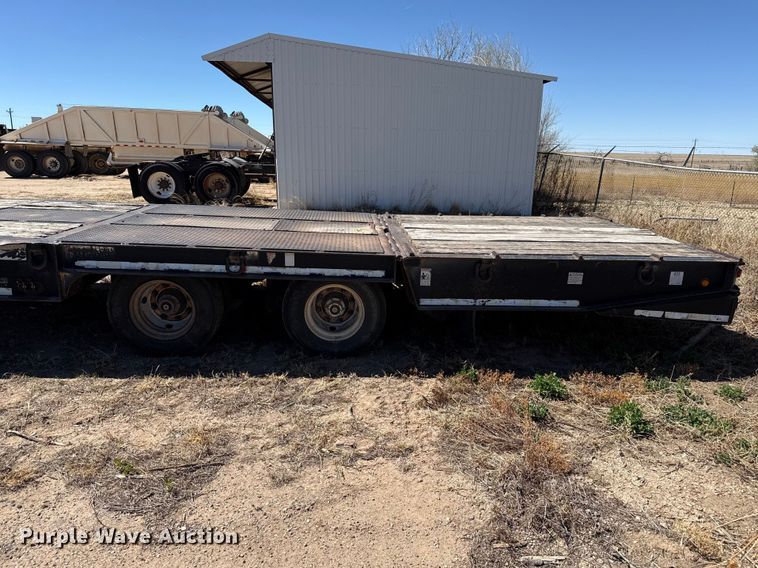 image for item DZ5340 2002 Load King HFT70 drop deck hydraulic tail equipment trailer