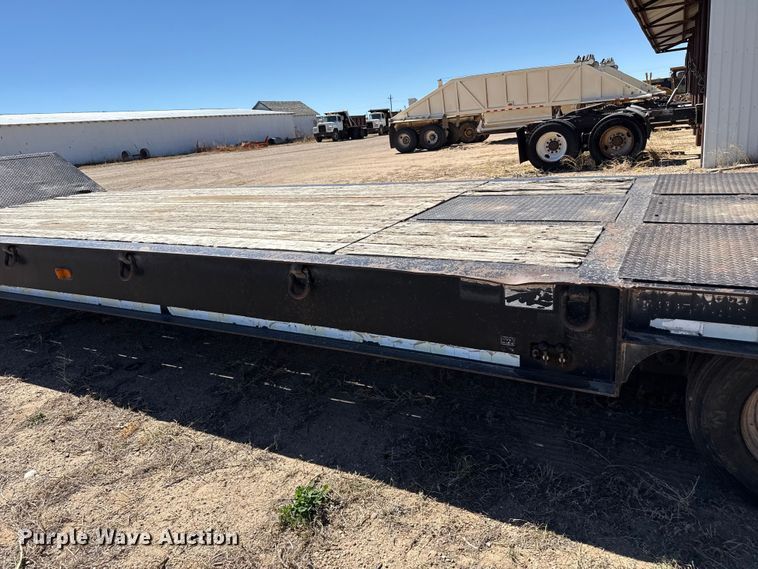 image for item DZ5340 2002 Load King HFT70 drop deck hydraulic tail equipment trailer