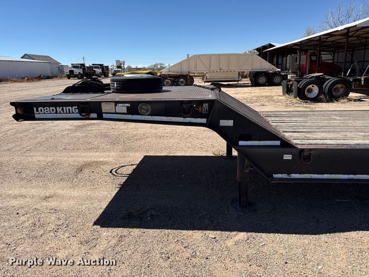 image for item DZ5340 2002 Load King HFT70 drop deck hydraulic tail equipment trailer