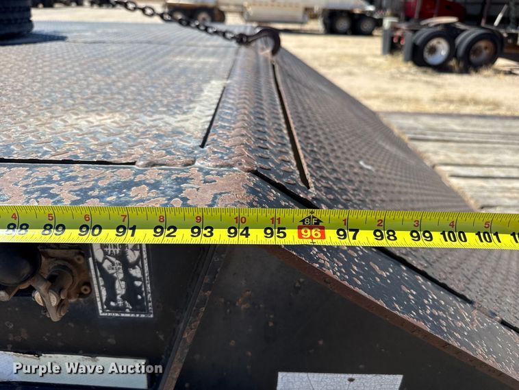 image for item DZ5340 2002 Load King HFT70 drop deck hydraulic tail equipment trailer