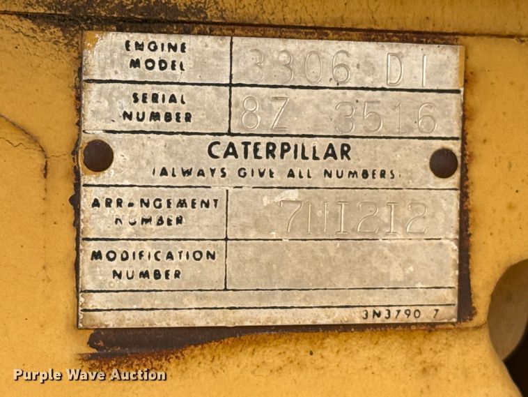 image for item DZ5354 1980 Caterpillar 140G motor grader