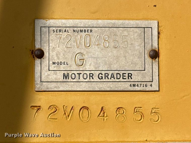 image for item DZ5354 1980 Caterpillar 140G motor grader