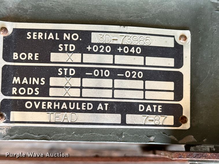 image for item DZ5358 1987 Detroit Diesel engine