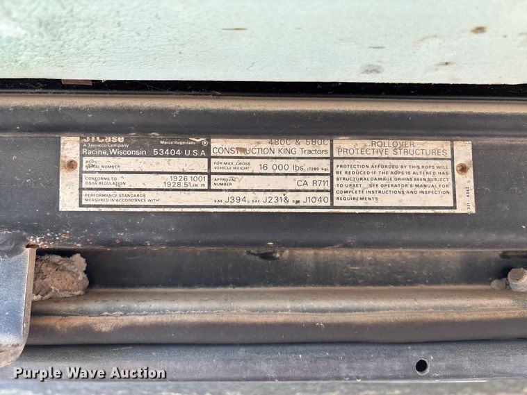 image for item EA4697 Case 580C backhoe