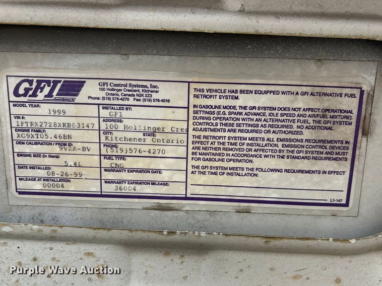 image for item EA4718 1999 Ford F250 Ext. Cab pickup truck