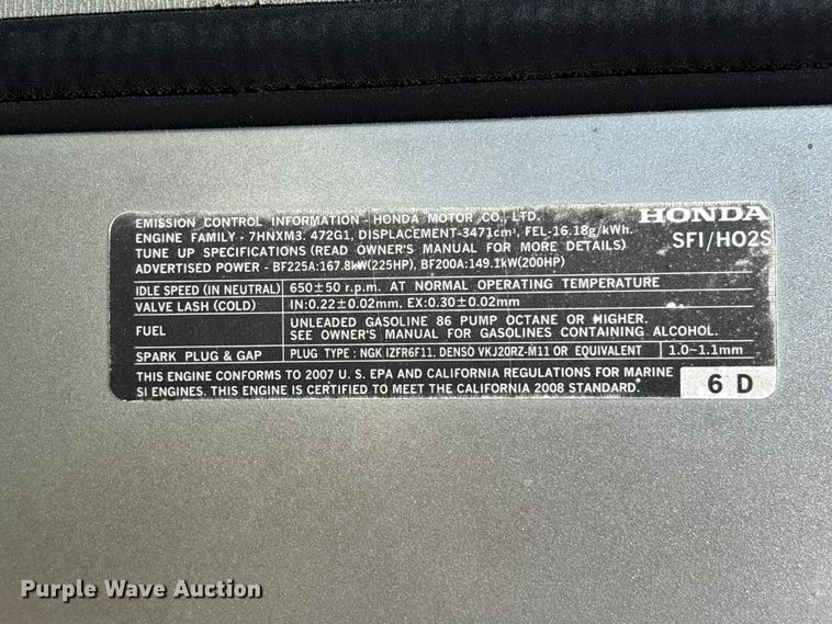 image for item EA6997 2006 Sea Ark VC Commander boat