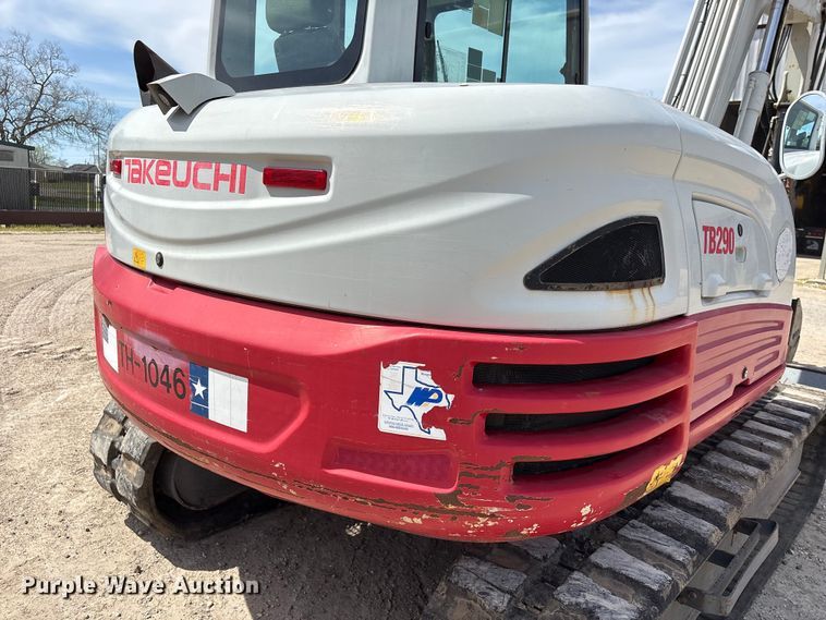 image for item EA7241 2017 Takeuchi TB290 mini excavator