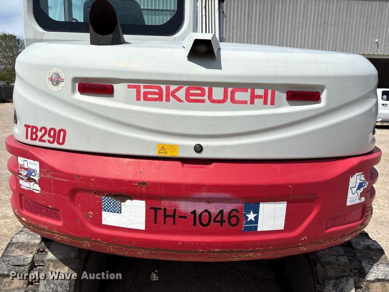 image for item EA7241 2017 Takeuchi TB290 mini excavator