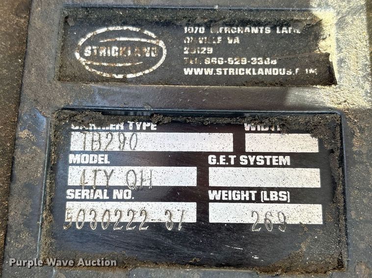 image for item EA7241 2017 Takeuchi TB290 mini excavator