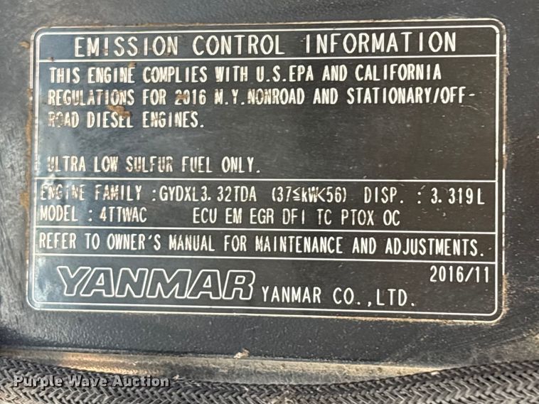 image for item EA7241 2017 Takeuchi TB290 mini excavator