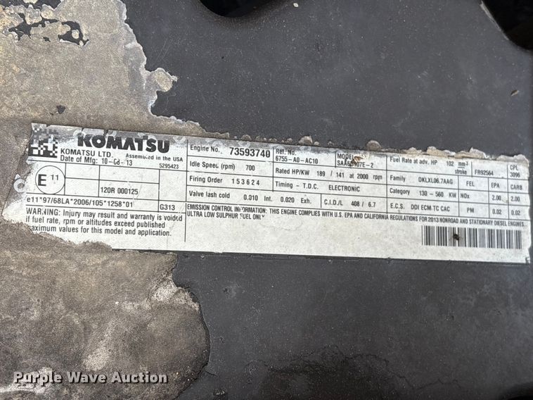 image for item EA7242 2015 Komatsu PC240LC-10 long reach excavator