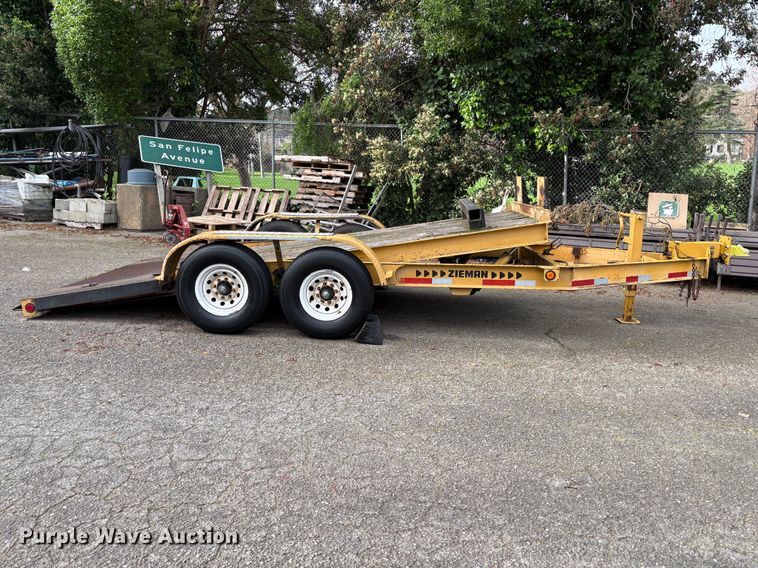 image for item EC8265 2000 Zieman Z-P21699 tilt deck utility trailer