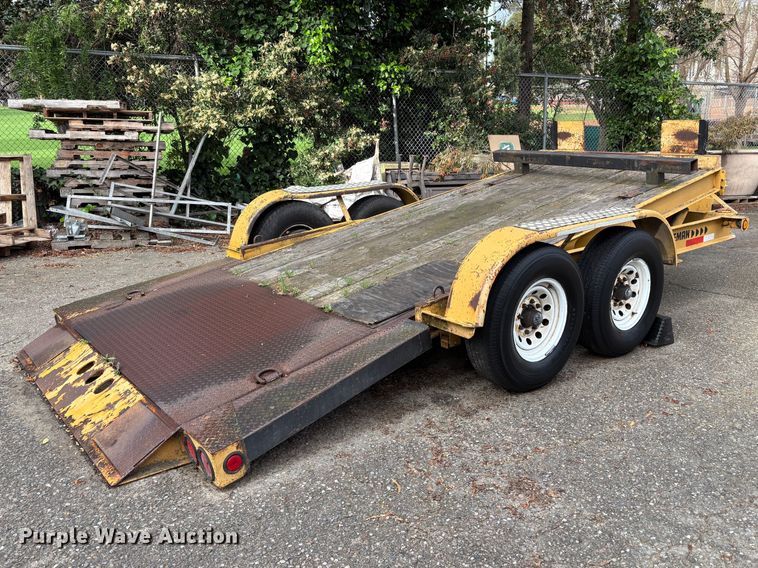 image for item EC8265 2000 Zieman Z-P21699 tilt deck utility trailer