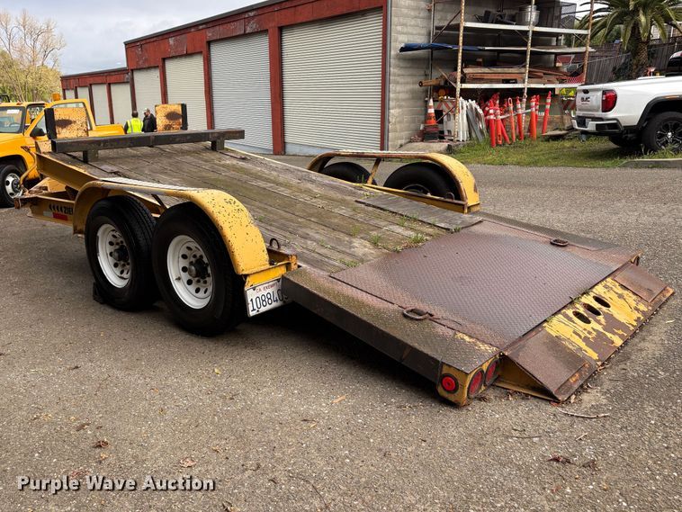 image for item EC8265 2000 Zieman Z-P21699 tilt deck utility trailer