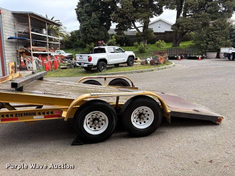 image for item EC8265 2000 Zieman Z-P21699 tilt deck utility trailer