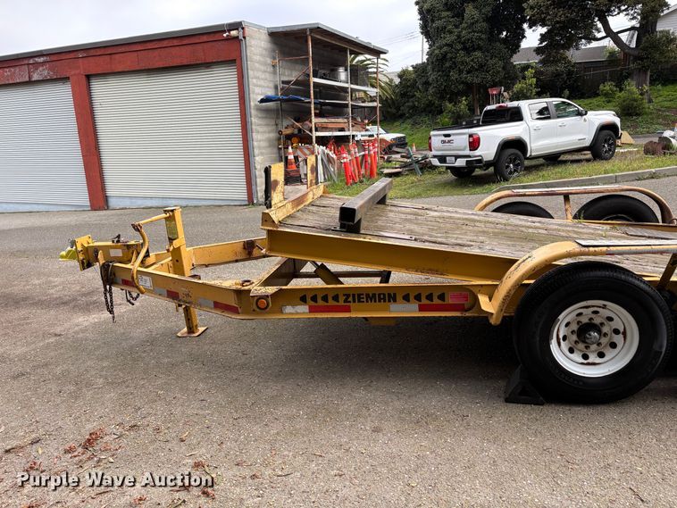 image for item EC8265 2000 Zieman Z-P21699 tilt deck utility trailer