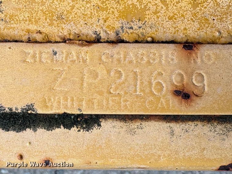 image for item EC8265 2000 Zieman Z-P21699 tilt deck utility trailer