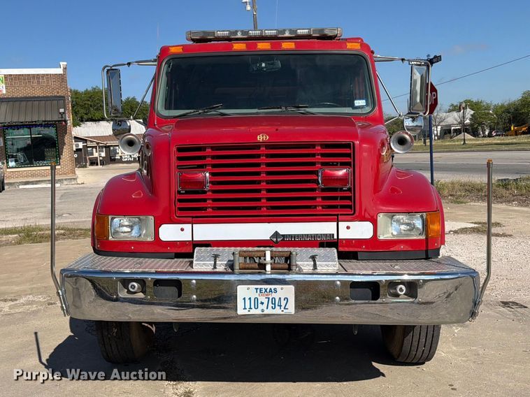 image for item ED5194 2002 International 4900 pumper fire truck