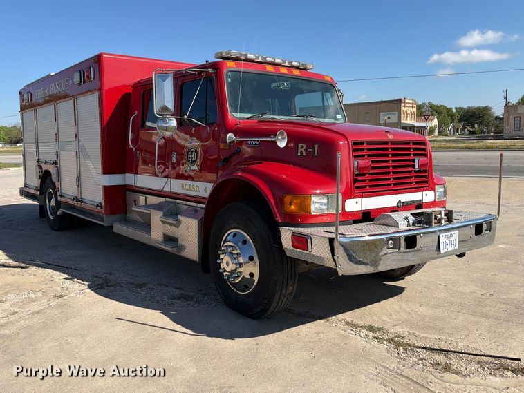 image for item ED5194 2002 International 4900 pumper fire truck