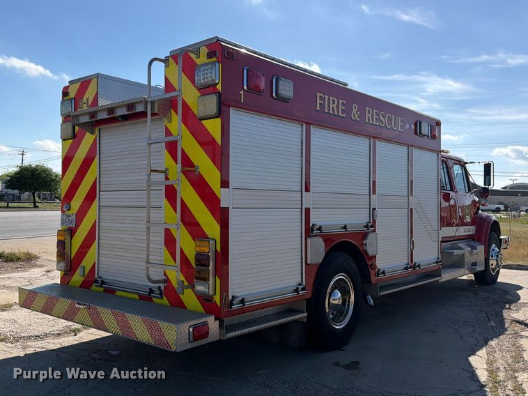 image for item ED5194 2002 International 4900 pumper fire truck
