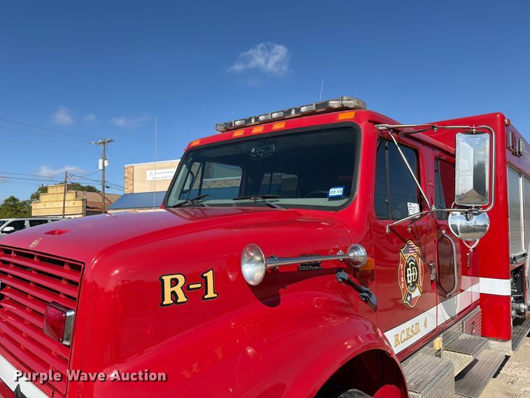 image for item ED5194 2002 International 4900 pumper fire truck