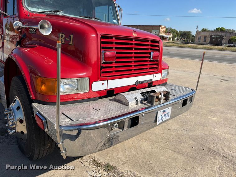 image for item ED5194 2002 International 4900 pumper fire truck