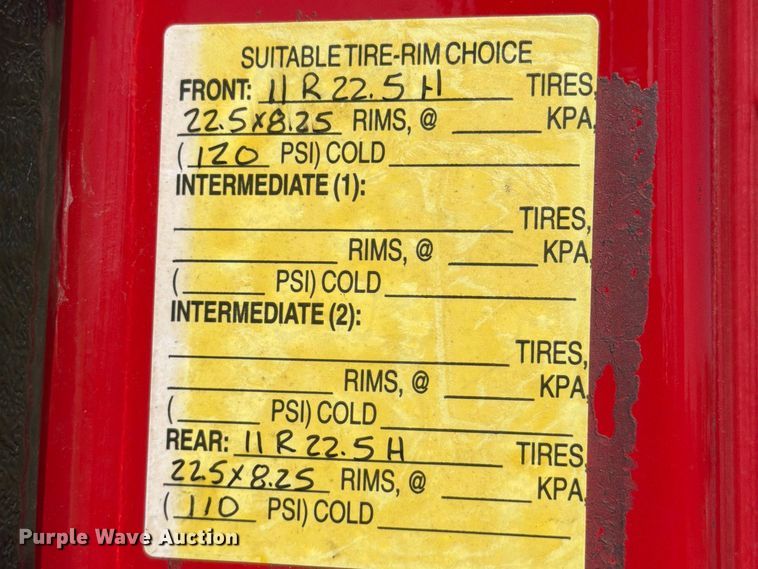 image for item ED5194 2002 International 4900 pumper fire truck