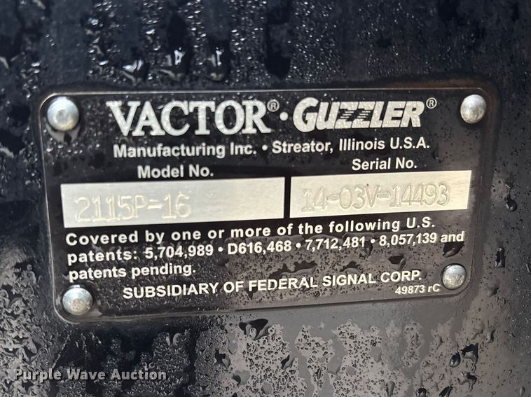 image for item EM5025 2014 Mack GU713  sewer jetter truck