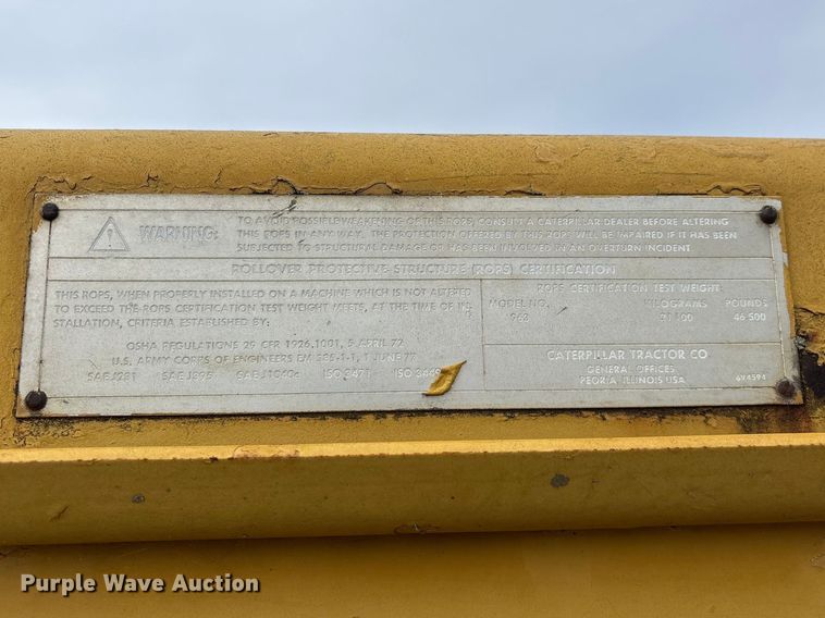 image for item EO4063 1982 Caterpillar 963 loader