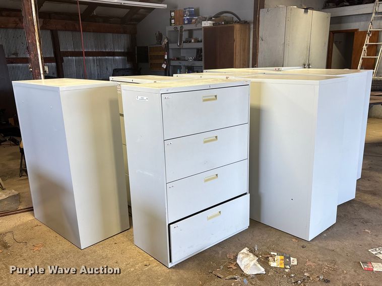 image for item EO4087 (9) metal cabinets