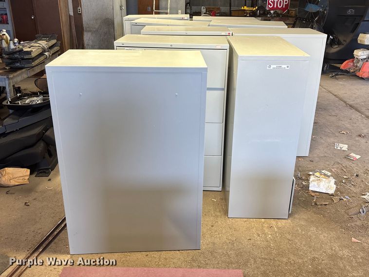image for item EO4087 (9) metal cabinets