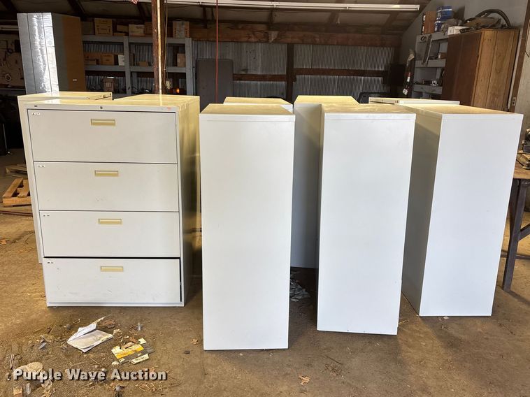 image for item EO4087 (9) metal cabinets