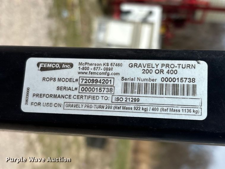 image for item EO4099 Gravely 992235 ZTR lawn mower