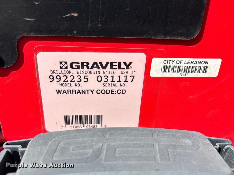 image for item EO4099 Gravely 992235 ZTR lawn mower
